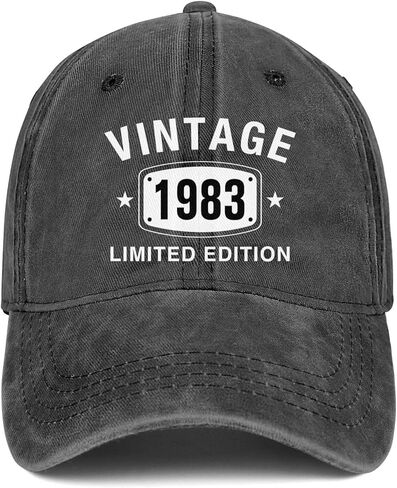 40th Birthday Gifts for Men Women Hats Vintage 40 Embroidered Baseball Cap in Kuwait