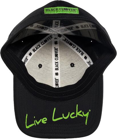 Black Clover Premium Clover 51 Flex Cap, Black/Lime, XXL in Saudi Arabia
