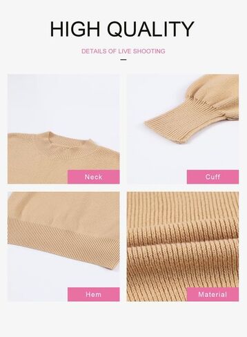 Dokotoo Womens Sweaters Crewneck Batwing Long Sleeve Side Slit Fall Oversized Ribbed Knit Pullover Jumper Tops in Saudi Arabia