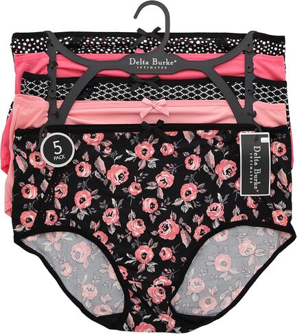 سراويل داخلية نسائية من Delta Burke Intimates بمقاس كبير وكلاسيكية عالية الارتفاع (5Pr) in Kuwait