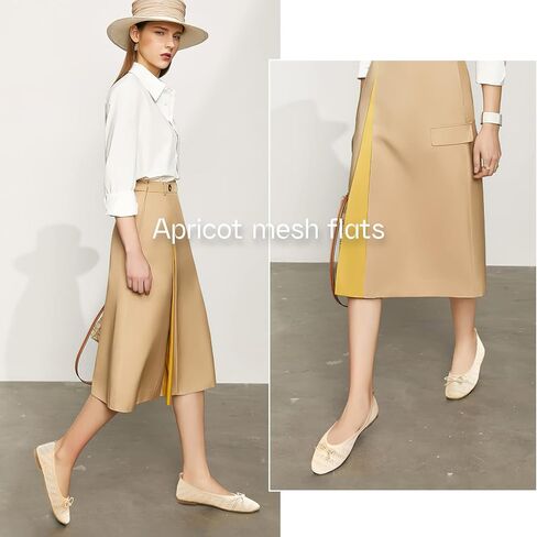 أحذية نسائية مسطحة، أحذية رسمية، أحذية باليه مسطحة، مريحة، دانتيل كروشيه أسود، كعب منخفض in Kuwait