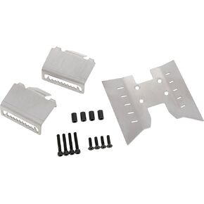MEUS RACING Stainless Steel Skid Plate Chassis Armor Kit for AXIAL 1/18 UTB18 Capra Crawler Car in Saudi Arabia