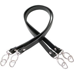 Wento 2PCS 25.5Inches Long PU Leather Purse Handle Bag Handle Replacement Handbag Handles Leather Handles for Bags