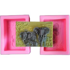 2 Pack Silicone Soap Mold for Natural Skincare Soap Making, DIY Art Soap and Aromatherapy Product (Owl)
