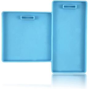 قوالب الراتنج سيليكون العفن، سيليكون ايبوكسي الراتنج حامل بطاقة الهوية، مربع ومستطيل سيليكون الإيبوكسي الصب لبطاقة الهوية اسم شارة حامل بطاقة العمل in Kuwait