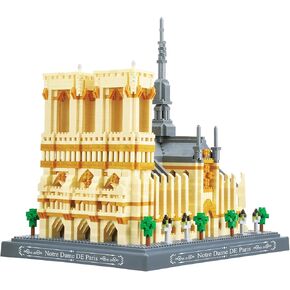 سيمكي مجموعة مكعبات صغيرة صغيرة نوتردام دي باريس للبناء والهندسة المعمارية، (4018 قطعة) - العاب قلعة بازل ثلاثية الابعاد هدايا للاطفال والكبار in Kuwait