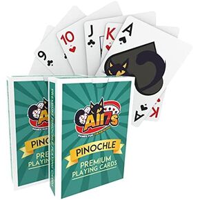 أوراق لعب بينوكل من All7s مكونة من مجموعتين - أوراق لعب بينوكل كبيرة، أوراق لعب 2 حزمة in Kuwait