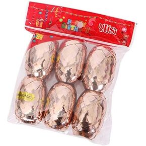Hosfairy 10m Rose Gold Ribbon Gift Ribbon Curling Ribbon for Wedding Birthday Party Decor Balloons Accessories Gifts(6pcs/bag) in Saudi Arabia