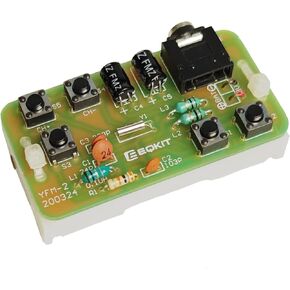 DIY Radio Kit, Icstation FM Radio Kit 76MHZ-108MHZ Soldering Project Radio Module DIY Kits Electronic Solder Practice Kit for School STEM Labs Physics Science Educational