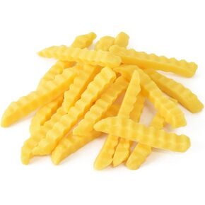 Hagao Fake French Fries Wave Shape Simulation Artificial Food Play Food Model Kitchen Decoration 20 pcs in Kuwait