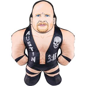 Bleacher Creatures WWE Stone Cold Steve Austin 24" Bleacher Buddy - لعبة قطيفة ناعمة
