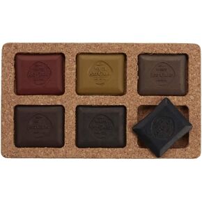 Art Graf Artist Water Soluble Tailors Chalk Set of 6 Beautiful Colors (in Cork Box), Earth Tone 6 Pc Set
