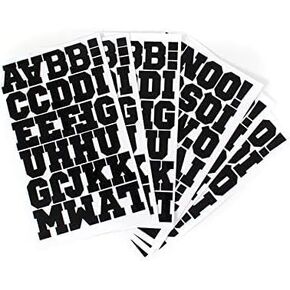 S.E.I 1 1/2-Inch Iron-on T-Shirt Letters, Sport Bundle Letter Flock Heat Transfers, Black