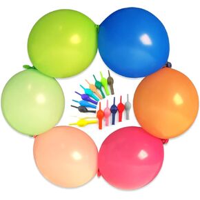 IN-JOOYAA 6 Inch Nude Latex Link Balloon 100 Pcs Quick Link Balloons for Party Decoration