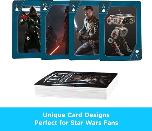 AQUARIUS Star Wars Playing Cards - Jedi Fallen Order Deck of Cards for Your Favorite Card Games - Officially Licensed Star Wars Merchandise & Collectibles in Saudi Arabia