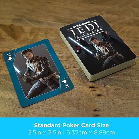 AQUARIUS Star Wars Playing Cards - Jedi Fallen Order Deck of Cards for Your Favorite Card Games - Officially Licensed Star Wars Merchandise & Collectibles in Saudi Arabia
