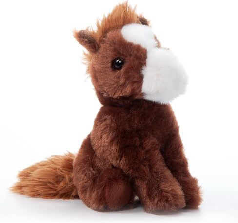 The Petting Zoo Horse Stuffed Animal Plushie, Gifts for Kids, Wild Onez Babiez Wildlife Animals, Brown Horse Plush Toy 6 inches in Saudi Arabia