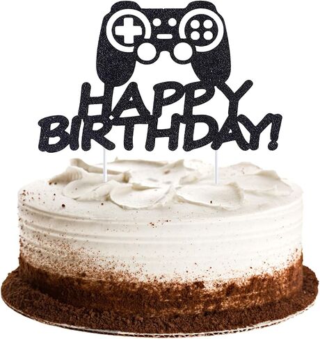 قطعة واحدة من BIEUFBJI لتزيين الكيك من لعبة الفيديو مع لعبة لامعة لحفلة بطابع لعبة الفيديو in Kuwait