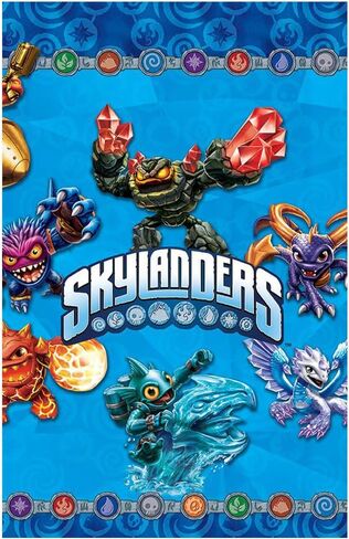 amscan Swashbuckling Skylanders Birthday Party Plastic Table Cover Tableware Decoration (1 Piece), 54" x 96", Blue in Saudi Arabia
