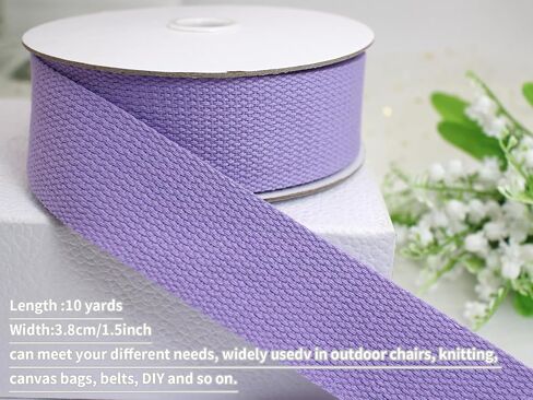 1 1/2 inch 30ft Royal Blue Heavy Cotton Webbing Strap Wide Flat Weave Webbing Strap for Cloth Tote Bag, Pet Collars, DIY Projects, Crafts, Outdoor Accessories in Kuwait
