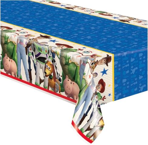 Unique Disney Toy Story 4 Rectangular Plastic Table Cover - 54" x 84", 1 Pc in Saudi Arabia