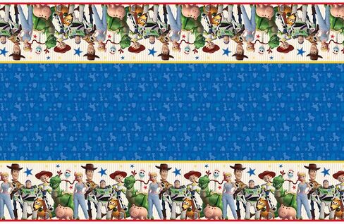 Unique Disney Toy Story 4 Rectangular Plastic Table Cover - 54" x 84", 1 Pc in Saudi Arabia