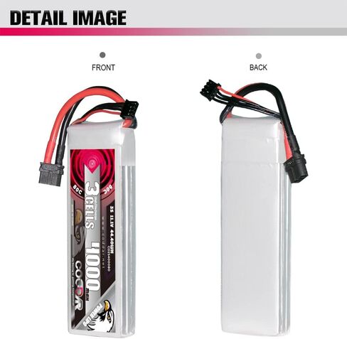 3500mAh 3S 11.1V 80C LiPo Battery with XT60 Connector for 1/10 Scale RC Hobby Models RC Racing Drone FPV Quads Quadcoper in Kuwait