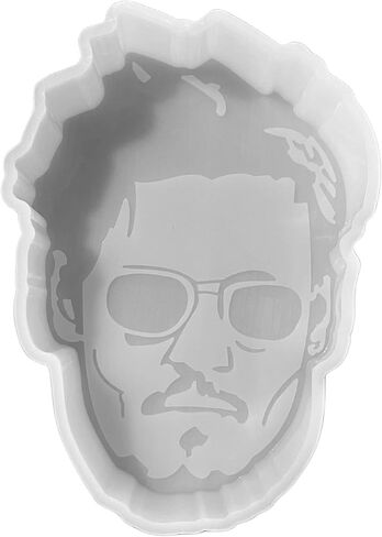 Johnny Depp Freshie Silicone Mold | Size 3.35" Wide x 5.3" Long x 1" Deep | Freshie Molds | Silicone Mold for Freshie, Soap, Resin, Candles in Saudi Arabia