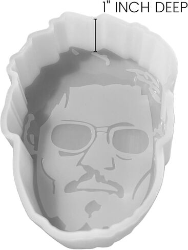 Johnny Depp Freshie Silicone Mold | Size 3.35" Wide x 5.3" Long x 1" Deep | Freshie Molds | Silicone Mold for Freshie, Soap, Resin, Candles in Saudi Arabia