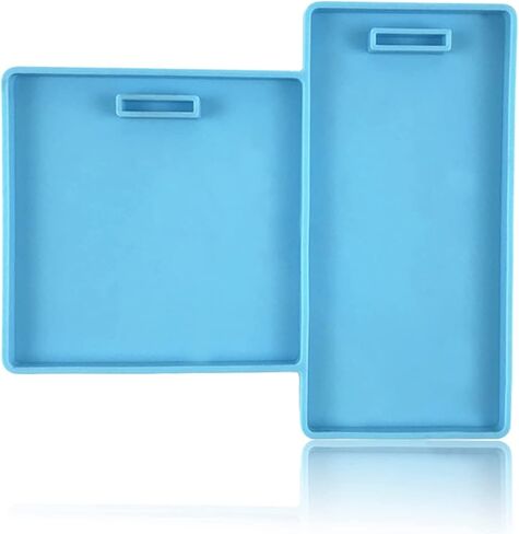 قوالب الراتنج سيليكون العفن، سيليكون ايبوكسي الراتنج حامل بطاقة الهوية، مربع ومستطيل سيليكون الإيبوكسي الصب لبطاقة الهوية اسم شارة حامل بطاقة العمل in Kuwait