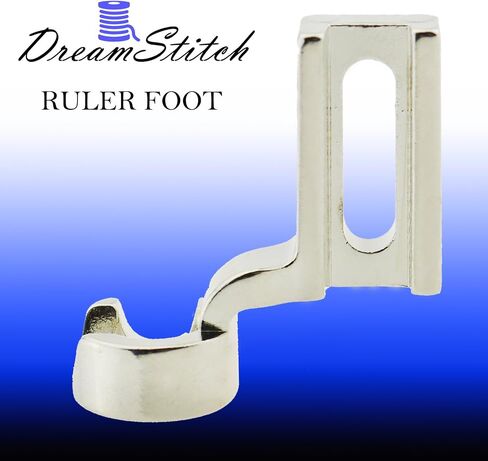 DreamStitch High Shank Ruler Free Motion Darning Patchwork Presser Foot 1/4 inch for Frame Quilting Embroidery Fit Janome1600P1600P-DX1600P-QC1600Series Pfaff Grand Quilter Juki Brother Sewing Machine in Saudi Arabia