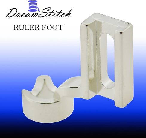 DreamStitch High Shank Ruler Free Motion Darning Patchwork Presser Foot 1/4 inch for Frame Quilting Embroidery Fit Janome1600P1600P-DX1600P-QC1600Series Pfaff Grand Quilter Juki Brother Sewing Machine in Saudi Arabia