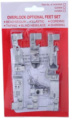 YEQIN 6 pcs Overlock Optional Presser Feet Foot kit for Juki Lock MO-50E MO-51E in Saudi Arabia