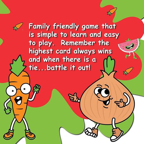 Games Fruit War, A Family Friendly Game That is a Twist on The Classic Game of War, with Quicker Game Play, Intense Battles and Fun Character Designs. Up to 4 Players Ages 8+ (White) in Kuwait