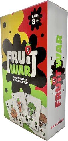 Games Fruit War, A Family Friendly Game That is a Twist on The Classic Game of War, with Quicker Game Play, Intense Battles and Fun Character Designs. Up to 4 Players Ages 8+ (White) in Kuwait