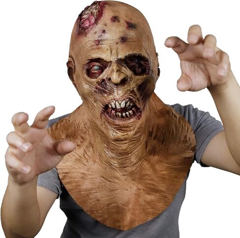ديمي شاركي قناع الهالوين من اللاتكس الوحش المخيف مناسب للحفلات التنكرية in Kuwait