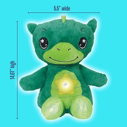 اونتيل ستار بيلي دريم لايتس، ضوء ليلي على شكل حيوان محشو، ديناصور اخضر حالم - يعرض نجوم واشكال متوهجة في 6 الوان لطيفة، كما يظهر في التلفزيون in Kuwait