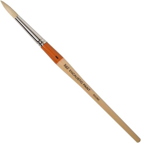 R&F Handmade Paints Encaustic Round Paintbrush, No.8 in Saudi Arabia