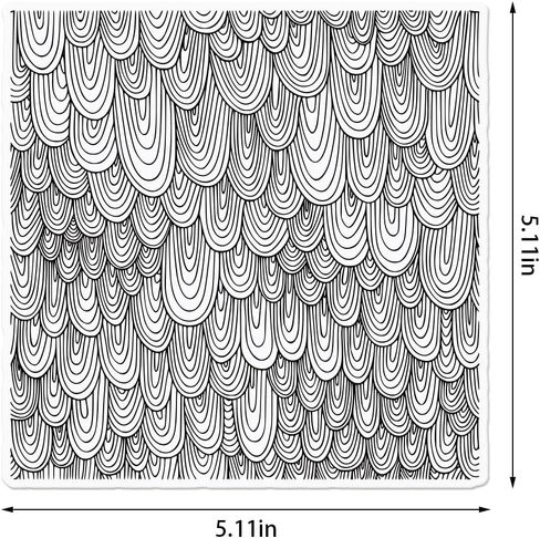 Flower Background Clear Stamps for Card Making and Photo Album Decorations, Classic Lines Vintage Pattern Sector Clear Rubber Stamps for Card Making Decoration and DIY Scrapbooking in Saudi Arabia