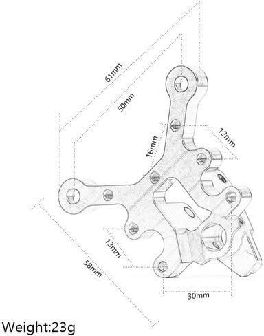 حامل دعامة مركزية أمامية وخلفية من الألومنيوم لـ 1/7 1/8 ARRMA 6S Felony Fireteam Infraction Limitless Kraton Notorious ترقيات أجزاء #ARA320500 (أحمر) in Saudi Arabia
