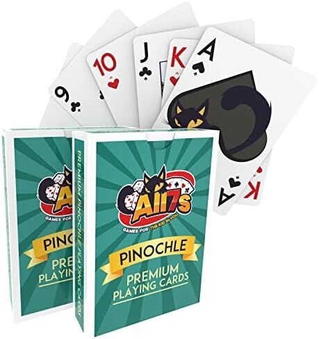 أوراق لعب بينوكل من All7s مكونة من مجموعتين - أوراق لعب بينوكل كبيرة، أوراق لعب 2 حزمة in Kuwait