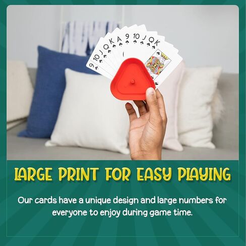 أوراق لعب بينوكل من All7s مكونة من مجموعتين - أوراق لعب بينوكل كبيرة، أوراق لعب 2 حزمة in Kuwait