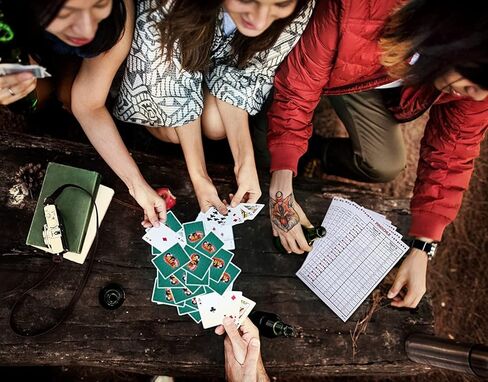 أوراق لعب بينوكل من All7s مكونة من مجموعتين - أوراق لعب بينوكل كبيرة، أوراق لعب 2 حزمة in Kuwait