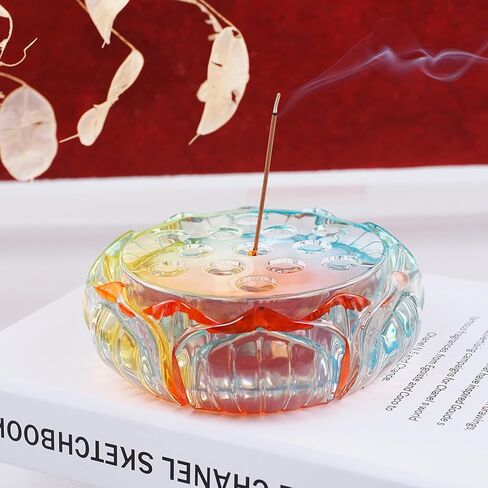 اكتفتي قوالب راتنج لموقد البخور، قطعتان من قوالب حامل بخور اللوتس من السيليكون لصب الراتنج، قالب حامل عصا البخور للحرف اليدوية المصنوعة من الراتنج وديكور المنزل in Kuwait