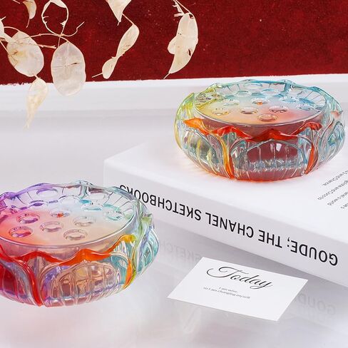 اكتفتي قوالب راتنج لموقد البخور، قطعتان من قوالب حامل بخور اللوتس من السيليكون لصب الراتنج، قالب حامل عصا البخور للحرف اليدوية المصنوعة من الراتنج وديكور المنزل in Kuwait