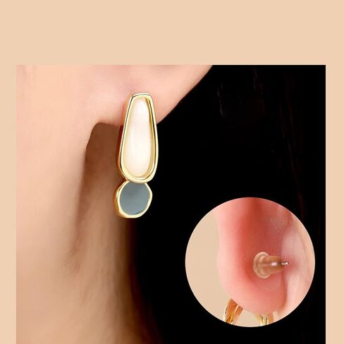 YOUMOO Earlobe Protectors, Ear Patches, Large Earring Support Stickers, Earrings Heavy-Duty Earring Protectors, Earring Lifting Stickers for Long-Term Wearing Earrings(24 Sheets) in Kuwait