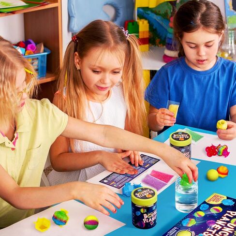 مجموعة ألعاب الكرات النطاطة الخاصة بك من XXتويز للأطفال كرات كهربائية كريستالية متوهجة كرات سحرية 12 مجموعة فردية 4 قوالب، 6 ألوان، هدايا حفلة عيد الميلاد المرح والفنون والحرف اليدوية للأطفال in Kuwait