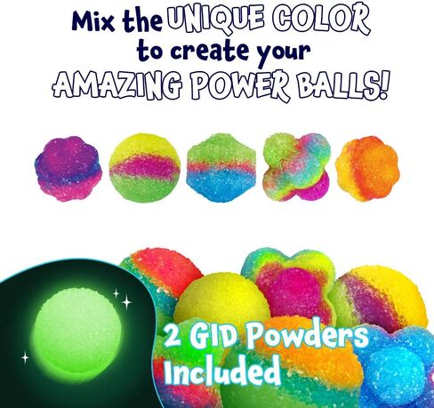 مجموعة ألعاب الكرات النطاطة الخاصة بك من XXتويز للأطفال كرات كهربائية كريستالية متوهجة كرات سحرية 12 مجموعة فردية 4 قوالب، 6 ألوان، هدايا حفلة عيد الميلاد المرح والفنون والحرف اليدوية للأطفال in Kuwait