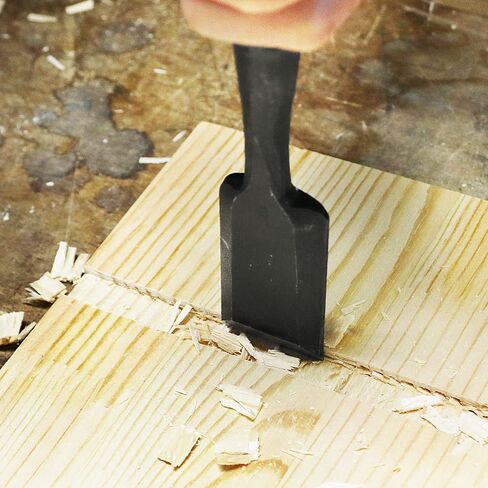 KAKURI Japanese Mortise Chisel for Woodworking 1/4" (6mm), Made in JAPAN, Professional Wood Chisel Oire Nomi (Hand Forged), Japanese White Steel No.2 Blade, White Oak Wood Handle in Kuwait