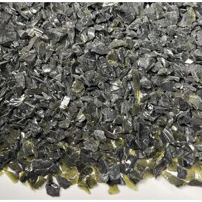 Transparent Smooth Glass Chips Transparent Glitter Glass Broken 3-6mm Grinding Crushed vitreous Glass for Crafts Resin Mold Craft DIY hydroponic Plants Filler Home Nail Decoration(60g)